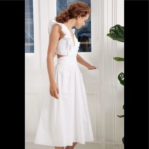 NWOT La Vie Poplin Milk Dress